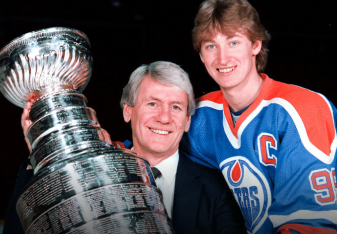 Wayne Gretzky with Stanley Cup